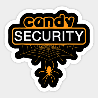 Candy Security Funny Adult Halloween Costume Sticker